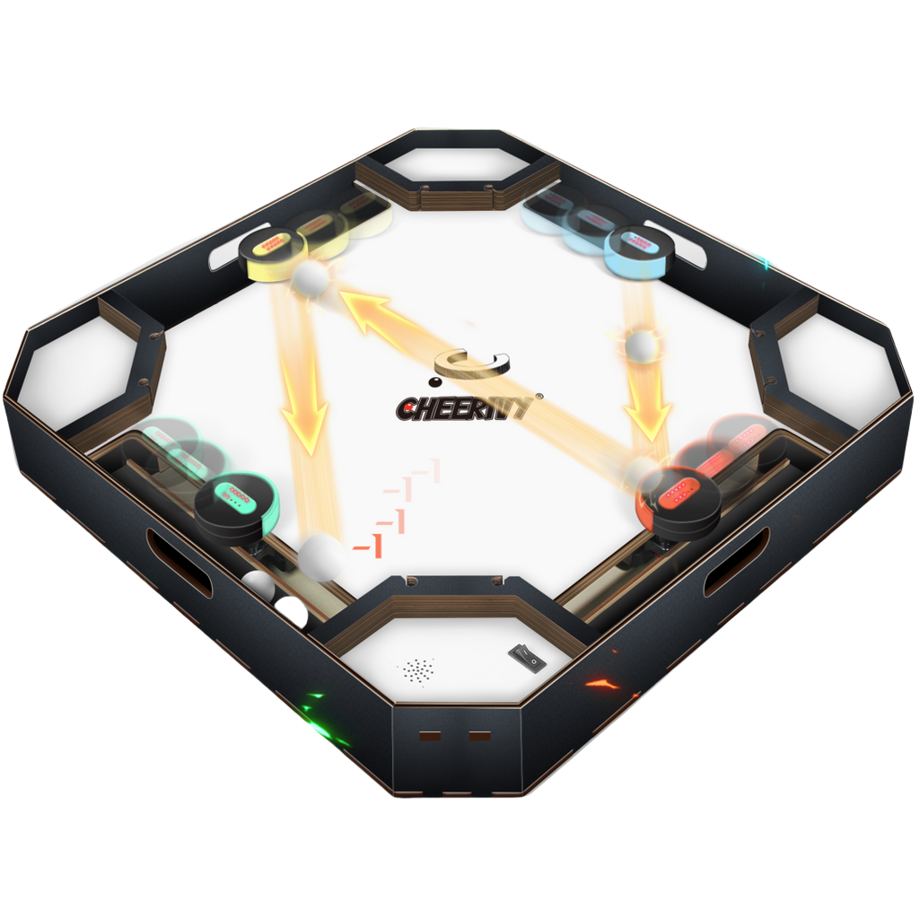 Classic white multiplayer magnetic pinball machine