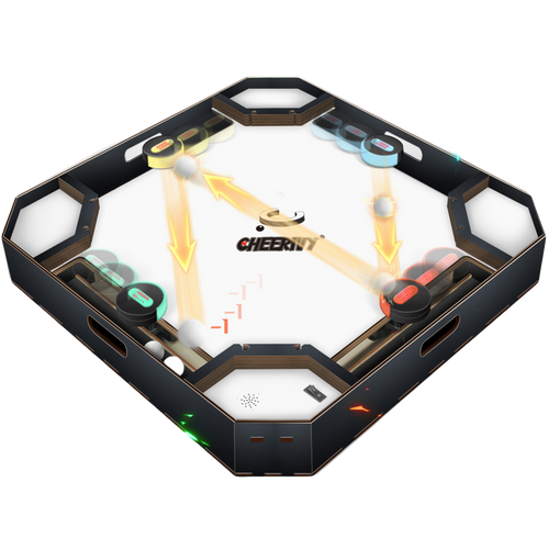Classic white multiplayer magnetic pinball machine