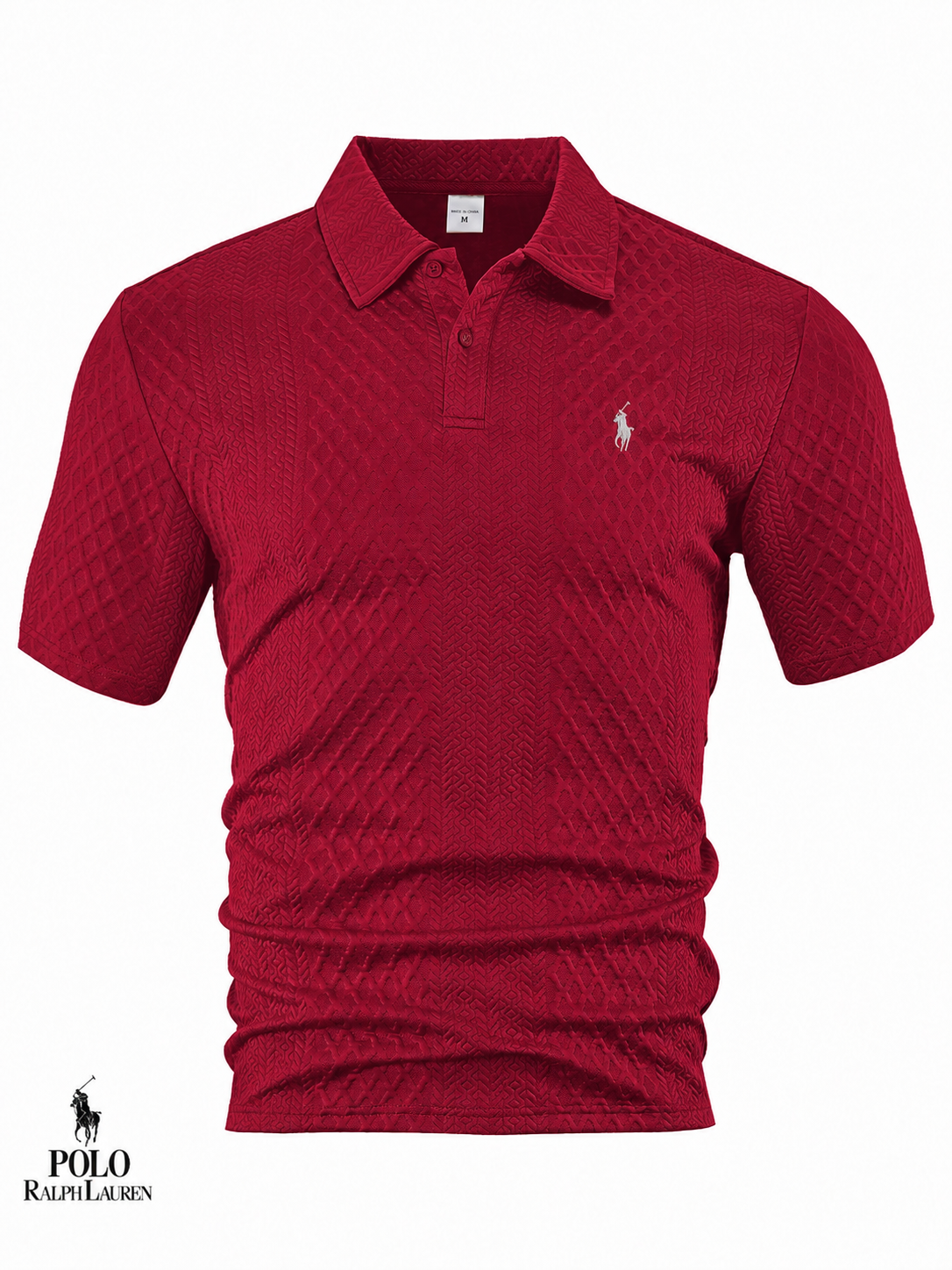 Men’s Premium Textured Jacquard Polo Shirt