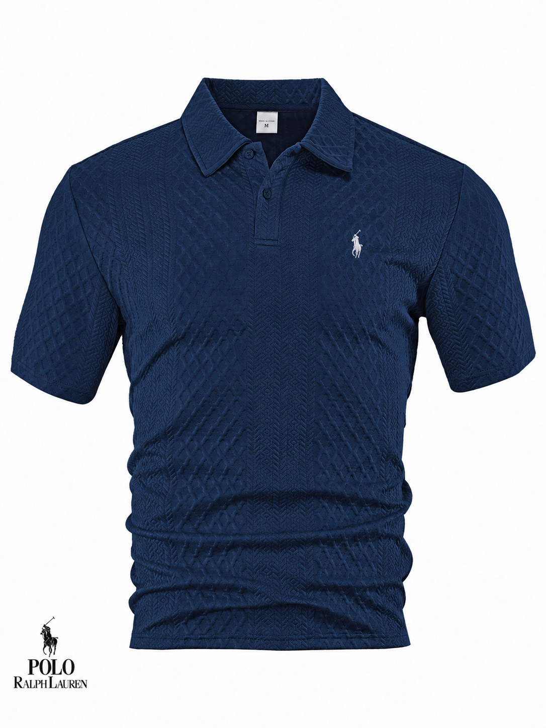 Men’s Premium Textured Jacquard Polo Shirt