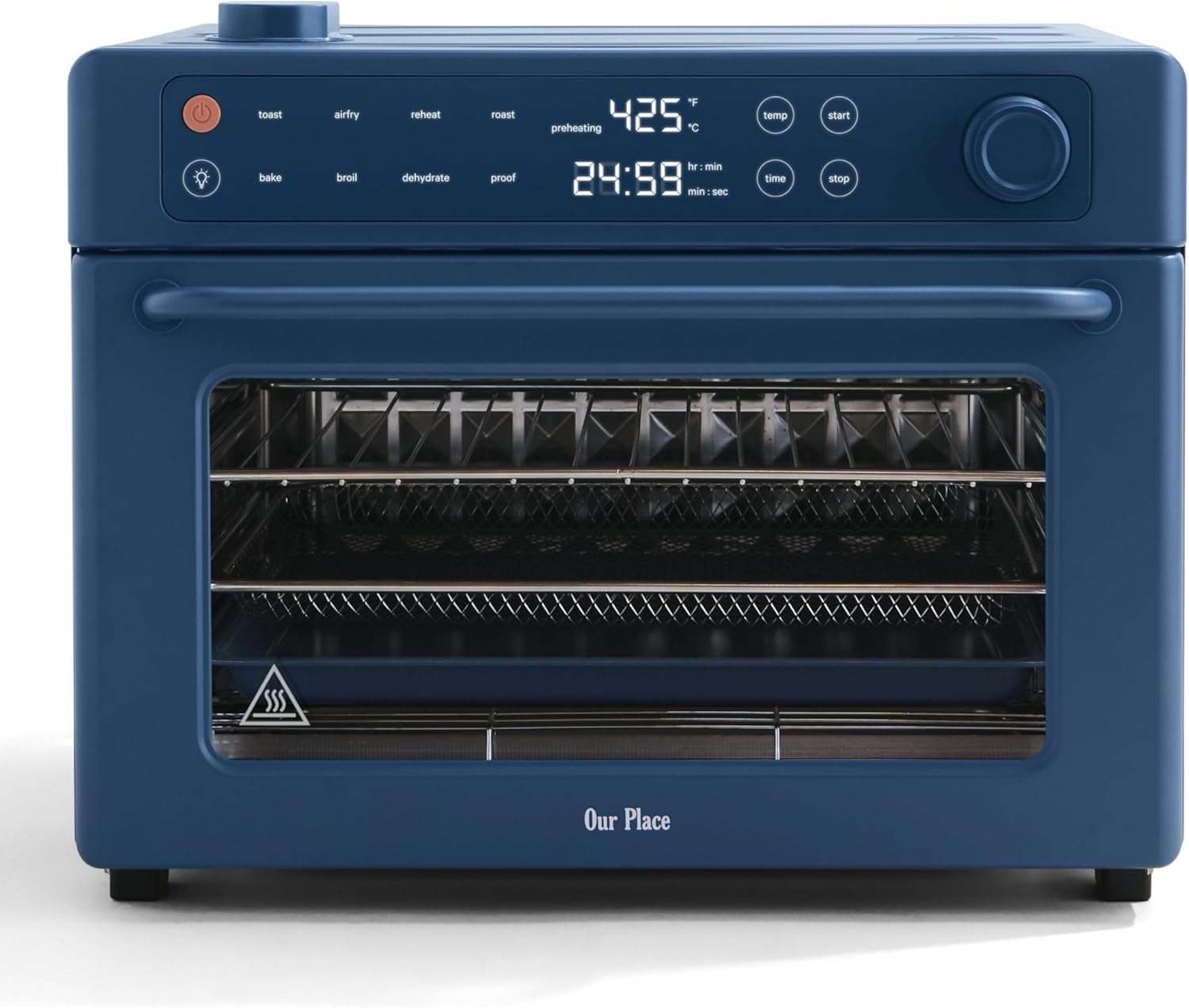 Our Place Wonder Oven – 6-in-1 Air Fryer Toaster Oven with Steam - Blue Salt - 32 Quarts