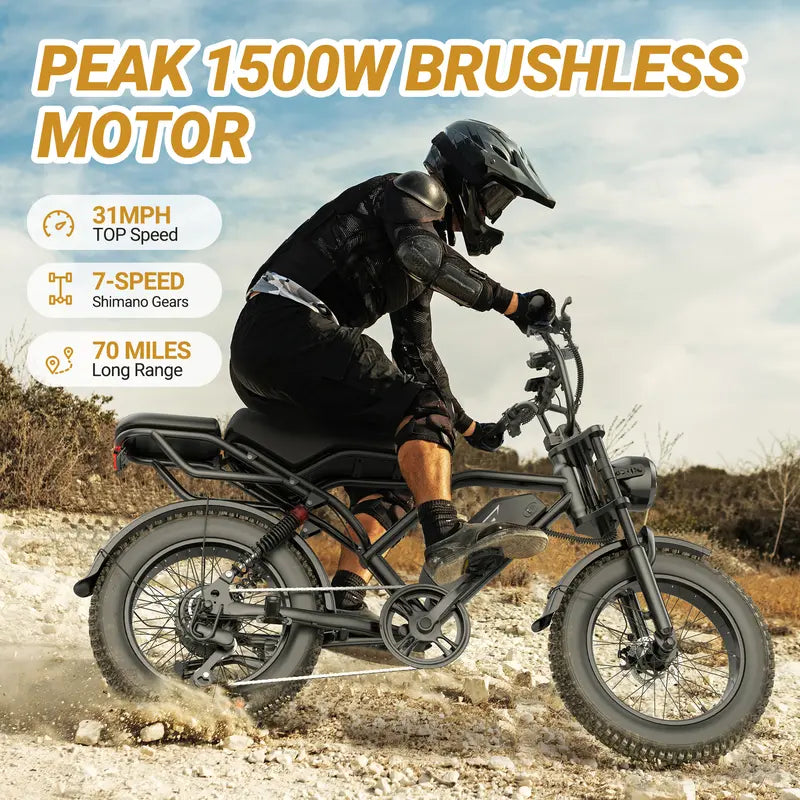 HOOMA Voltvogue 1500W All-Terrain Electric Bike - Product Detail 1