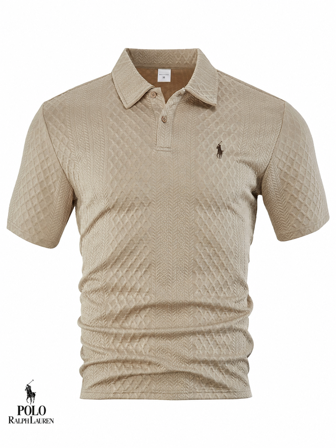Men’s Premium Textured Jacquard Polo Shirt