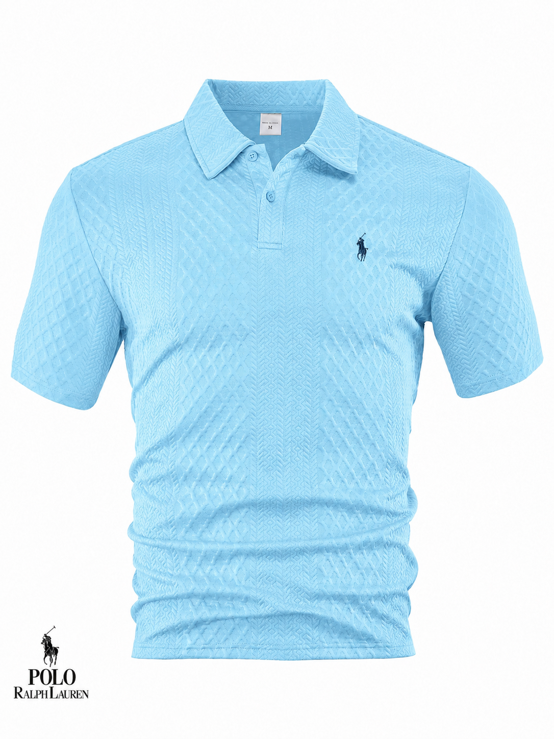 Men’s Premium Textured Jacquard Polo Shirt