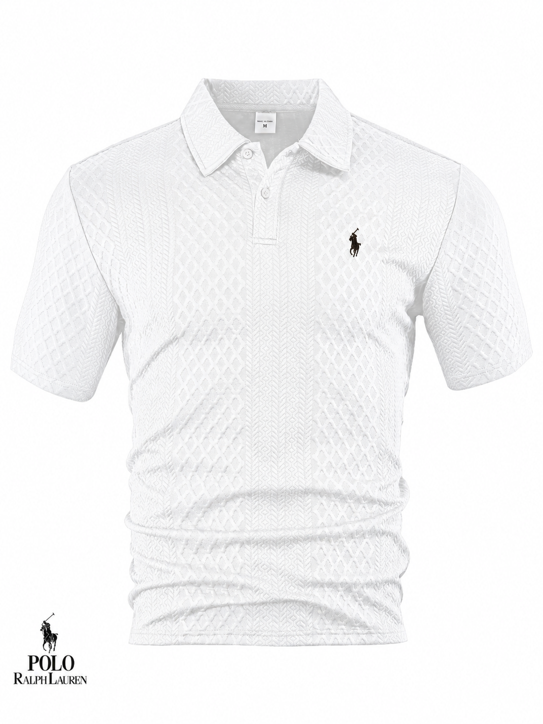 Men’s Premium Textured Jacquard Polo Shirt