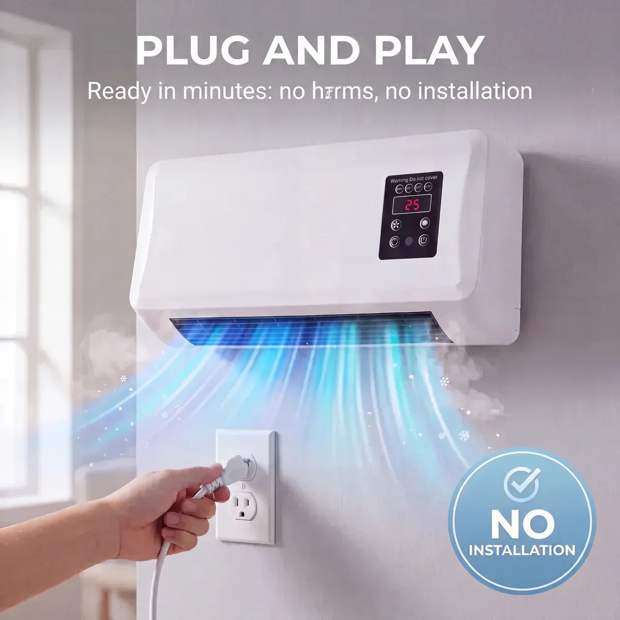 Portable Cooling & Heating Air Conditioner - EU Standard 220V