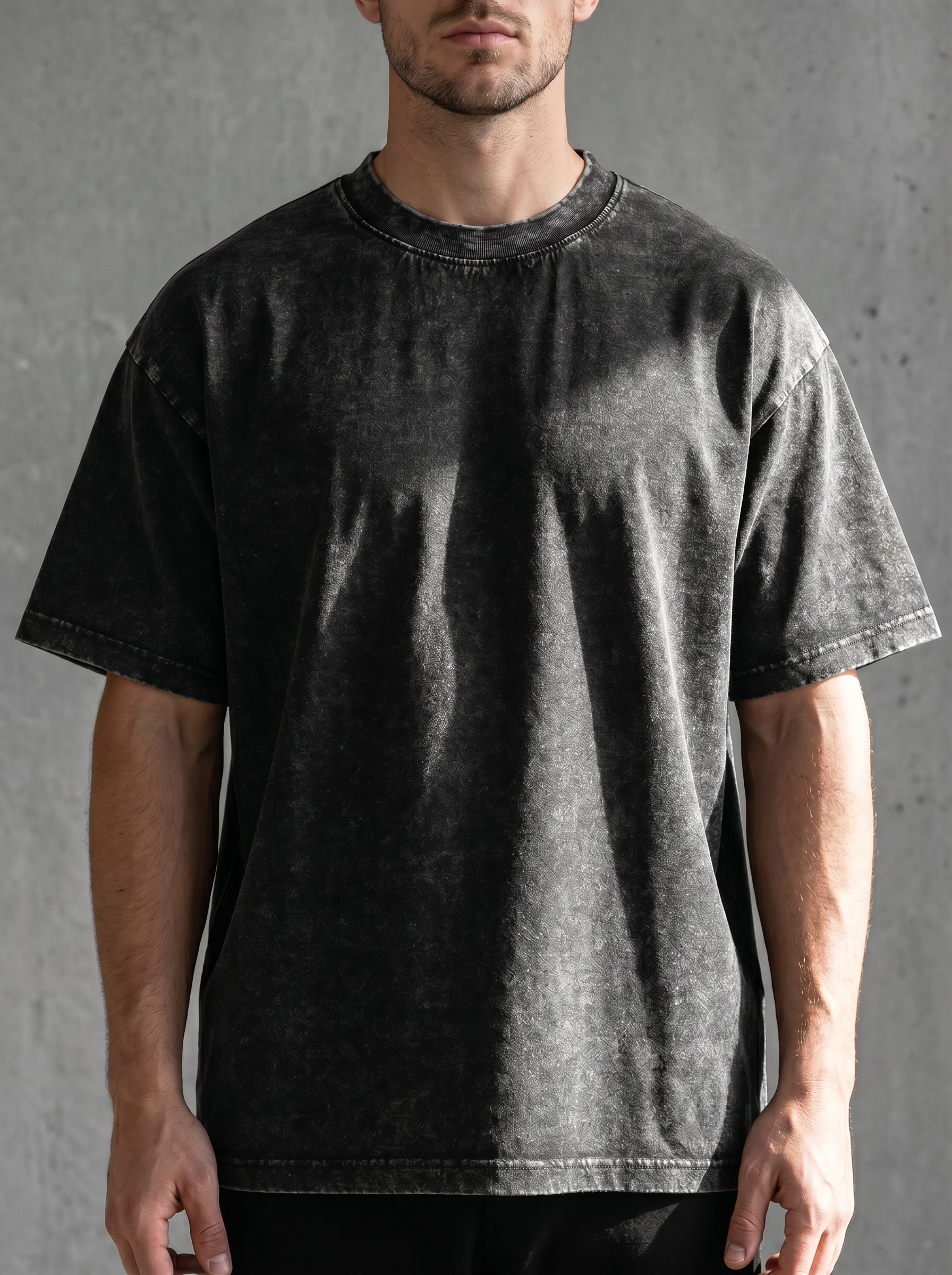 Vintage Acid Washed Heavy Cotton Casual Tee