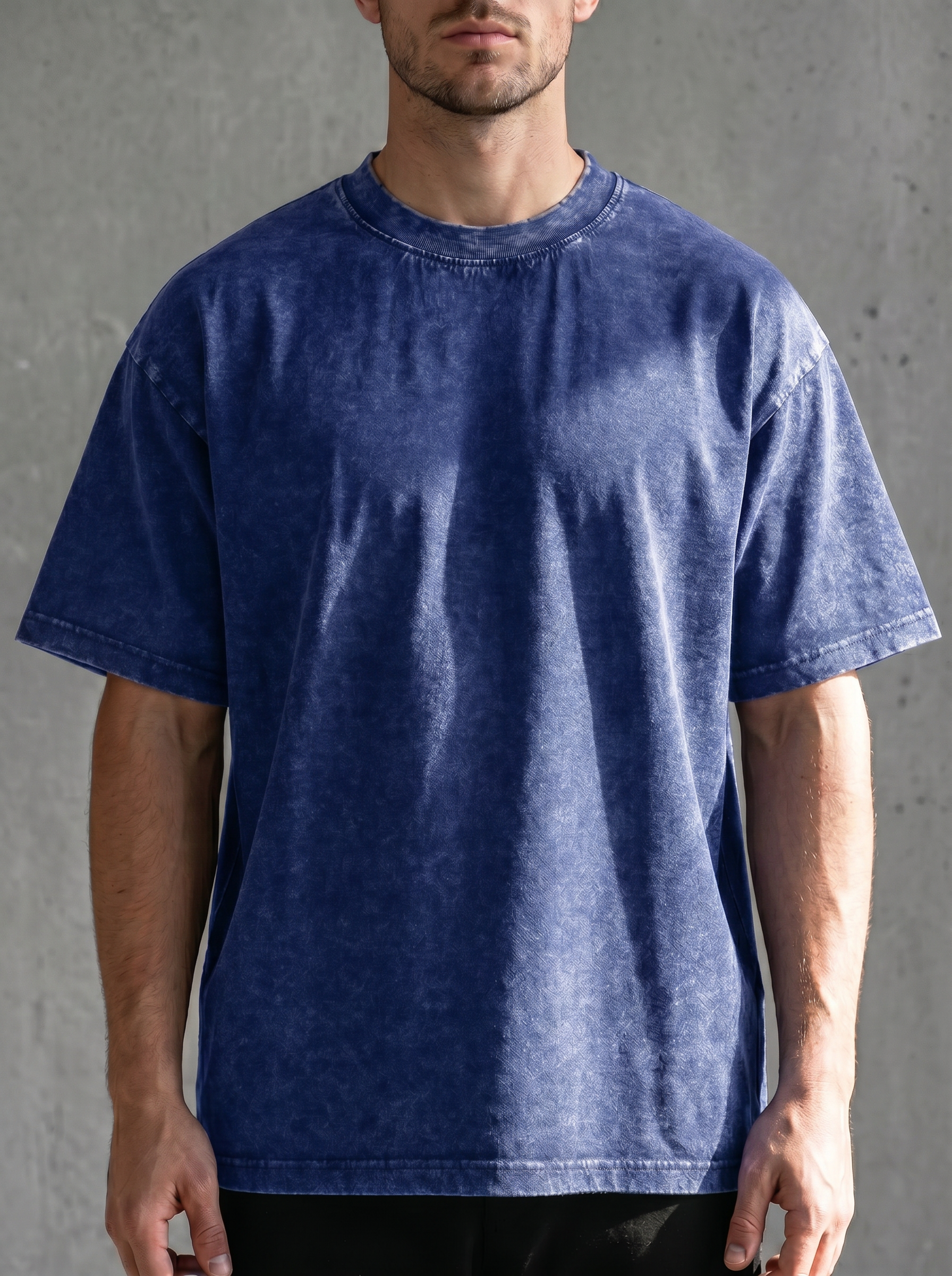 Vintage Acid Washed Heavy Cotton Casual Tee