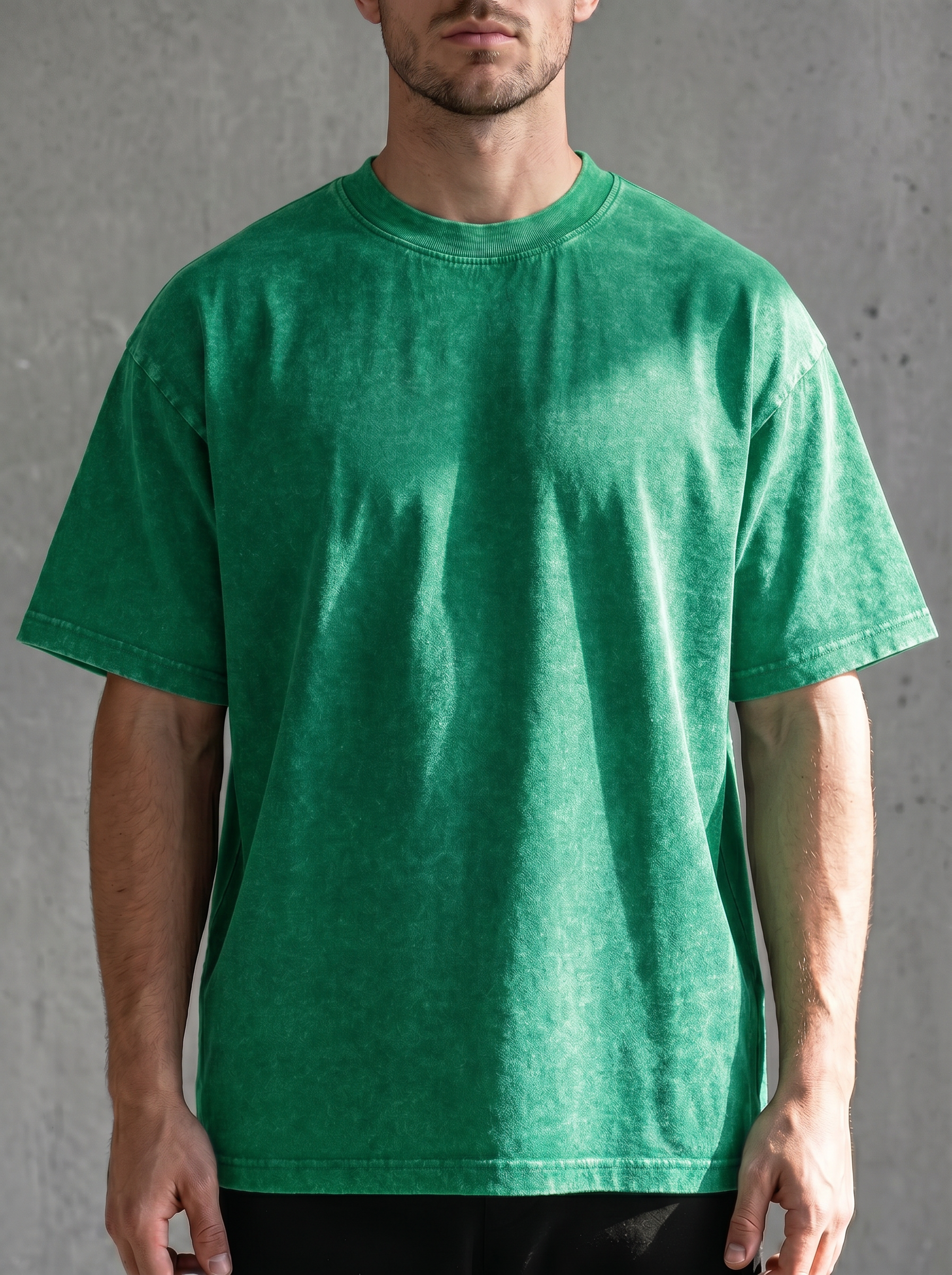 Vintage Acid Washed Heavy Cotton Casual Tee