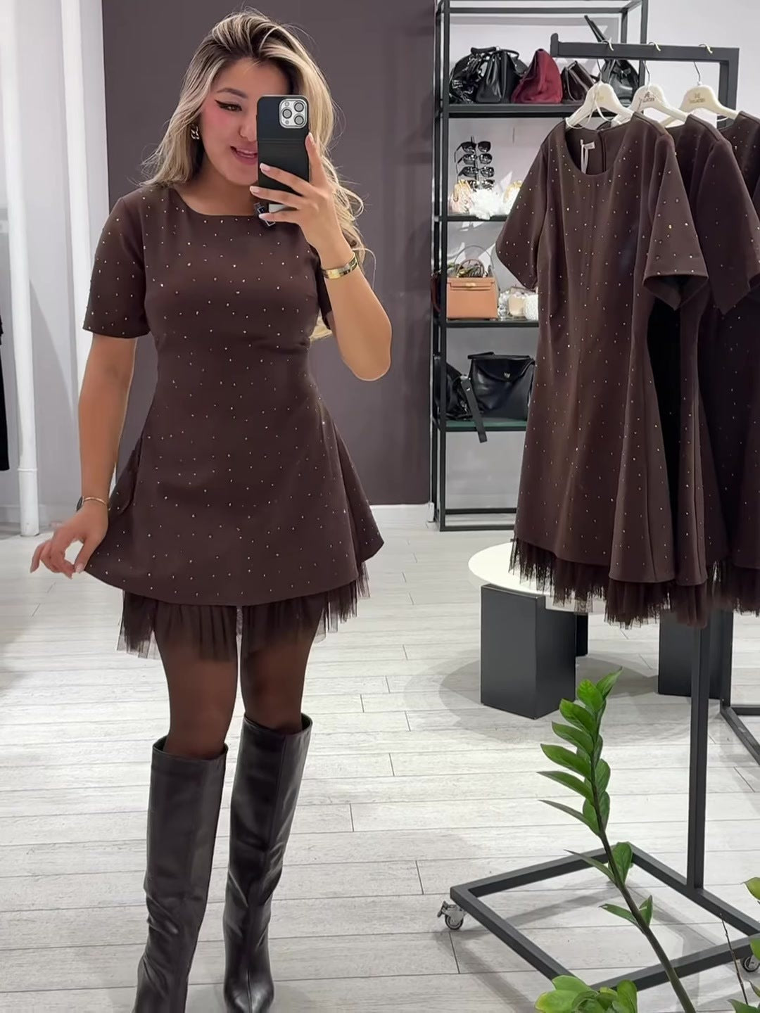 Sparkle Night A-Line Dress