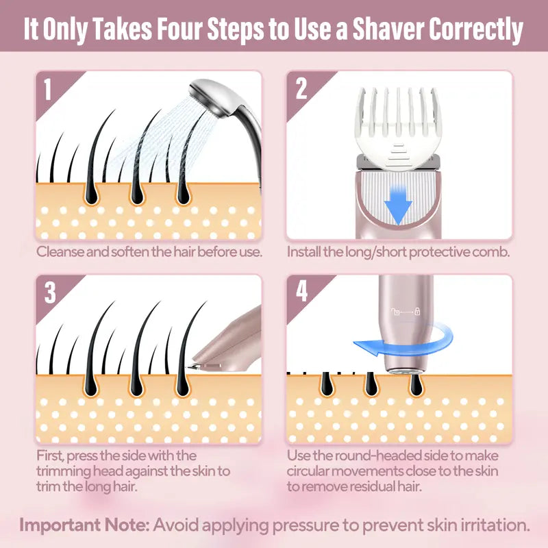 2-in-1 Bikini Trimmer for Women