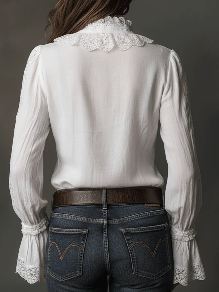 Heritage Lace Ruffle Shirt