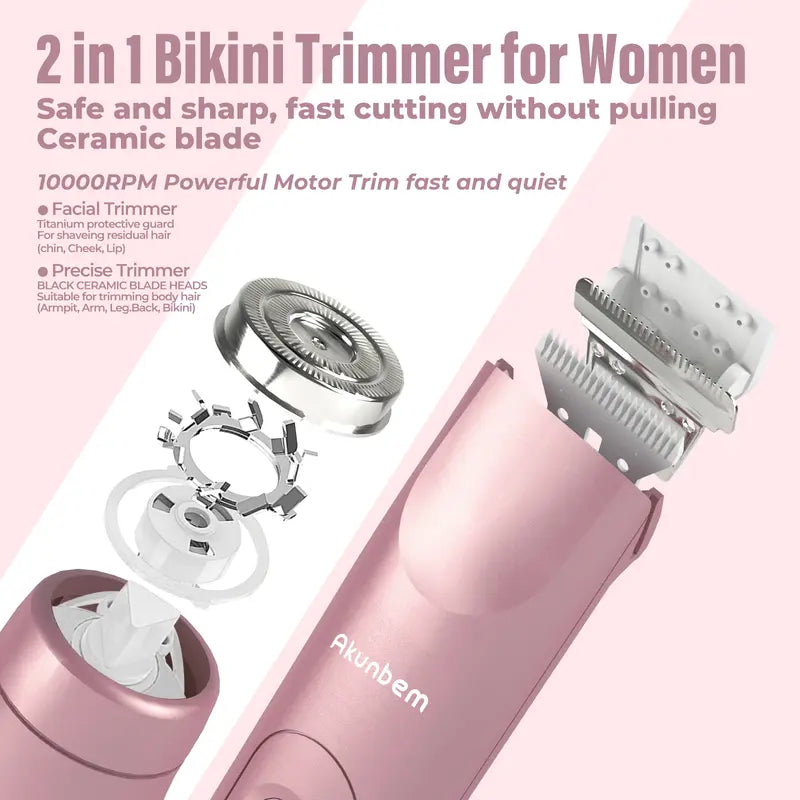 2-in-1 Bikini Trimmer for Women
