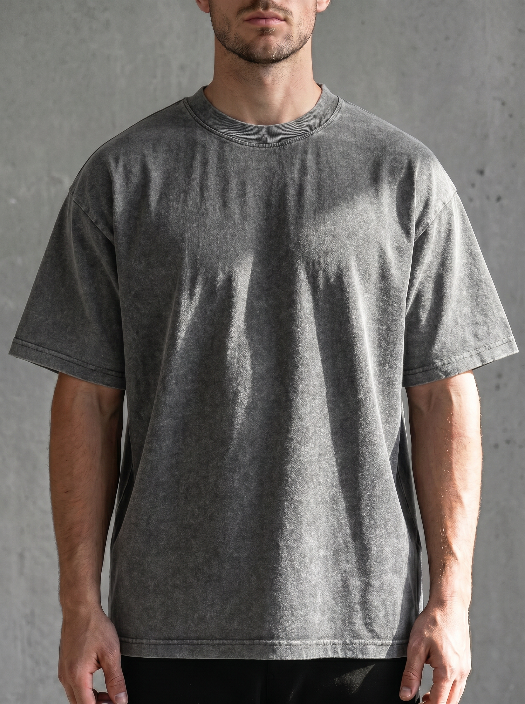 Vintage Acid Washed Heavy Cotton Casual Tee