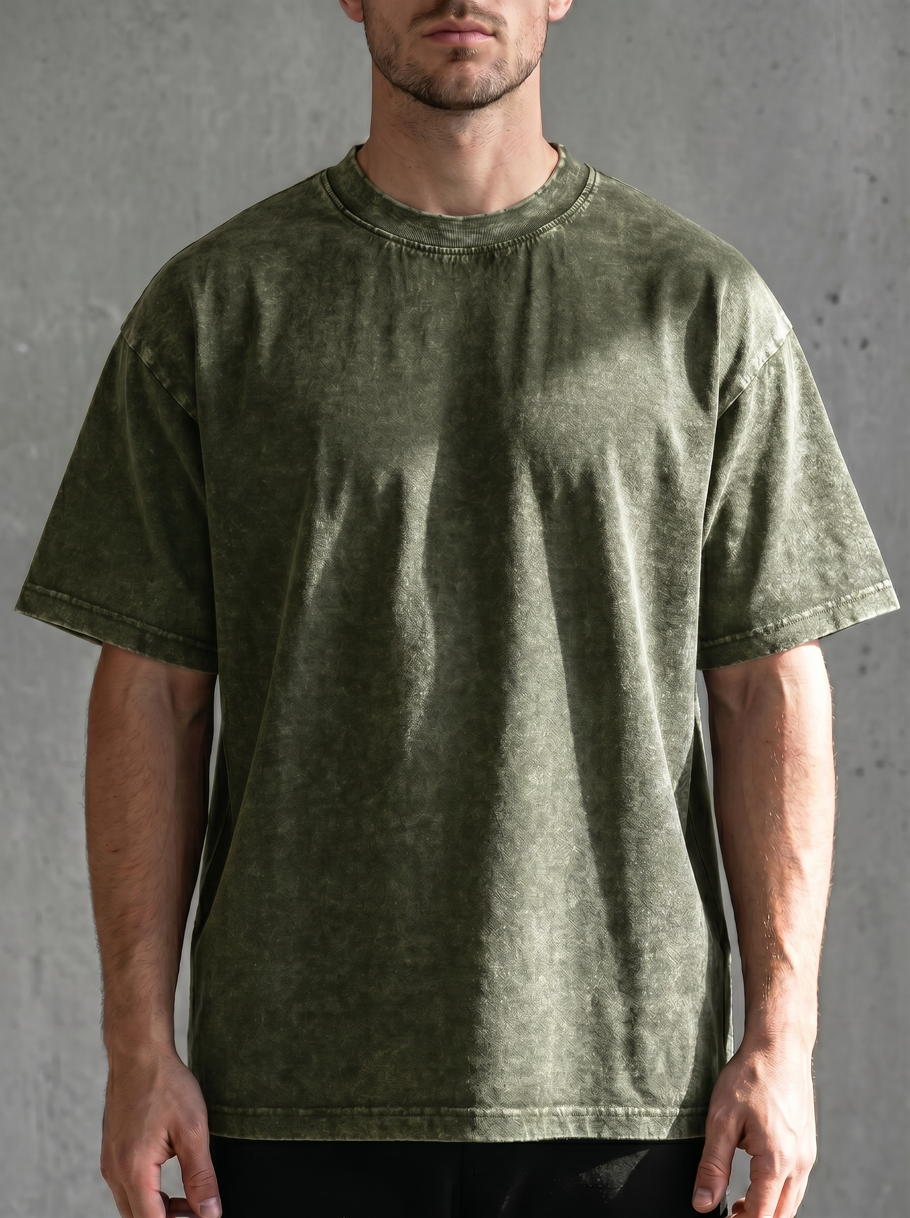 Vintage Acid Washed Heavy Cotton Casual Tee